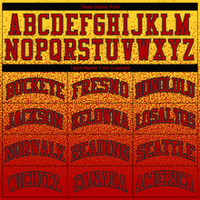 Load image into Gallery viewer, Custom Stitched Gold Red-Black Fade Fashion Sports Pullover Sweatshirt Hoodie