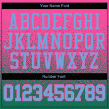 Load image into Gallery viewer, Custom Stitched Pink Kelly Green Fade Fashion Sports Pullover Sweatshirt Hoodie