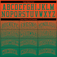 Load image into Gallery viewer, Custom Stitched Orange Kelly Green Fade Fashion Sports Pullover Sweatshirt Hoodie