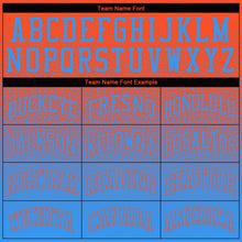 Charger l'image dans la galerie, Custom Stitched Orange Powder Blue Fade Fashion Sports Pullover Sweatshirt Hoodie
