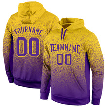 Загрузить изображение в средство просмотра галереи, Custom Stitched Gold Purple Fade Fashion Sports Pullover Sweatshirt Hoodie