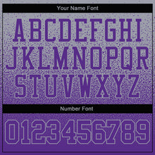 Load image into Gallery viewer, Custom Stitched Gray Purple Fade Fashion Sports Pullover Sweatshirt Hoodie