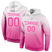 Загрузить изображение в средство просмотра галереи, Custom Stitched White Pink Fade Fashion Sports Pullover Sweatshirt Hoodie