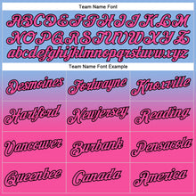 Load image into Gallery viewer, Custom Stitched Light Blue Pink-Black Fade Fashion Sports Pullover Sweatshirt Hoodie