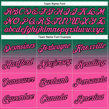 Load image into Gallery viewer, Custom Stitched Kelly Green Pink-Black Fade Fashion Sports Pullover Sweatshirt Hoodie