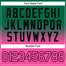 Load image into Gallery viewer, Custom Stitched Kelly Green Pink-Black Fade Fashion Sports Pullover Sweatshirt Hoodie