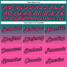 Load image into Gallery viewer, Custom Stitched Teal Pink-Black Fade Fashion Sports Pullover Sweatshirt Hoodie