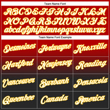 Laden Sie das Bild in den Galerie-Viewer, Custom Stitched Red White Black-Gold Fade Fashion Sports Pullover Sweatshirt Hoodie