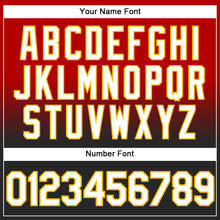 Laden Sie das Bild in den Galerie-Viewer, Custom Stitched Red White Black-Gold Fade Fashion Sports Pullover Sweatshirt Hoodie