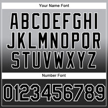 Laden Sie das Bild in den Galerie-Viewer, Custom Stitched Gray Black-White Fade Fashion Sports Pullover Sweatshirt Hoodie