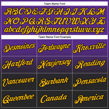 Загрузить изображение в средство просмотра галереи, Custom Stitched Purple Gold-Black Fade Fashion Sports Pullover Sweatshirt Hoodie