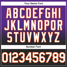 Load image into Gallery viewer, Custom Stitched Purple White Black-Orange Fade Fashion Sports Pullover Sweatshirt Hoodie