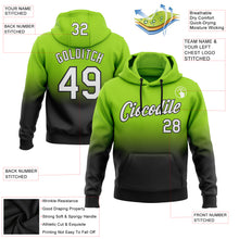 Загрузить изображение в средство просмотра галереи, Custom Stitched Neon Green White-Black Fade Fashion Sports Pullover Sweatshirt Hoodie