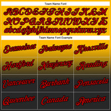 Load image into Gallery viewer, Custom Stitched Gold Red-Black Fade Fashion Sports Pullover Sweatshirt Hoodie