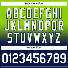 Загрузить изображение в средство просмотра галереи, Custom Stitched Neon Green White-Navy Fade Fashion Sports Pullover Sweatshirt Hoodie