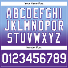 Load image into Gallery viewer, Custom Stitched Light Blue White-Purple Fade Fashion Sports Pullover Sweatshirt Hoodie