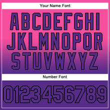 Загрузить изображение в средство просмотра галереи, Custom Stitched Pink Purple-Black Fade Fashion Sports Pullover Sweatshirt Hoodie