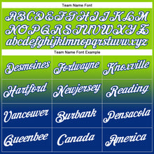 Загрузить изображение в средство просмотра галереи, Custom Stitched Neon Green White-Royal Fade Fashion Sports Pullover Sweatshirt Hoodie