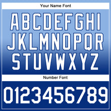 Load image into Gallery viewer, Custom Stitched Light Blue White-Royal Fade Fashion Sports Pullover Sweatshirt Hoodie