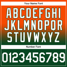 Load image into Gallery viewer, Custom Stitched Orange White-Green Fade Fashion Sports Pullover Sweatshirt Hoodie