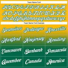 Load image into Gallery viewer, Custom Stitched Gold White-Kelly Green Fade Fashion Sports Pullover Sweatshirt Hoodie