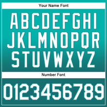 Загрузить изображение в средство просмотра галереи, Custom Stitched Aqua White-Teal Fade Fashion Sports Pullover Sweatshirt Hoodie