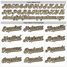 Загрузить изображение в средство просмотра галереи, Custom White Pinstripe Vegas Gold-Black Authentic Fade Fashion Baseball Jersey