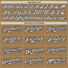 Загрузить изображение в средство просмотра галереи, Custom Old Gold Pinstripe White-Black Authentic Fade Fashion Baseball Jersey