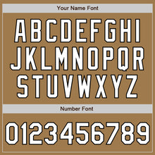 Загрузить изображение в средство просмотра галереи, Custom Old Gold Pinstripe White-Black Authentic Fade Fashion Baseball Jersey