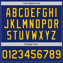 Загрузить изображение в средство просмотра галереи, Custom Royal Pinstripe Yellow-Black Authentic Fade Fashion Baseball Jersey