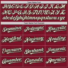 Загрузить изображение в средство просмотра галереи, Custom Crimson Pinstripe Cream-Black Authentic Fade Fashion Baseball Jersey