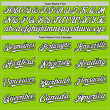 Загрузить изображение в средство просмотра галереи, Custom Neon Green Pinstripe White-Black Authentic Fade Fashion Baseball Jersey