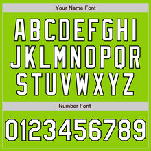 Загрузить изображение в средство просмотра галереи, Custom Neon Green Pinstripe White-Black Authentic Fade Fashion Baseball Jersey