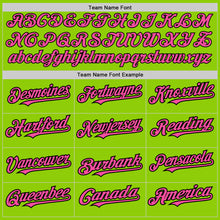 Загрузить изображение в средство просмотра галереи, Custom Neon Green Pinstripe Pink-Black Authentic Fade Fashion Baseball Jersey