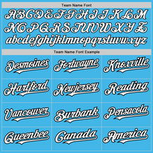 Загрузить изображение в средство просмотра галереи, Custom Sky Blue Pinstripe White-Black Authentic Fade Fashion Baseball Jersey