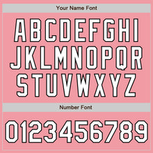 Загрузить изображение в средство просмотра галереи, Custom Medium Pink Pinstripe White-Black Authentic Fade Fashion Baseball Jersey