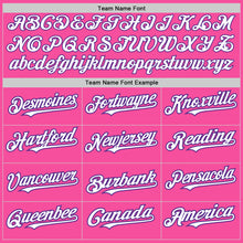 Charger l'image dans la galerie, Custom Pink Pinstripe White-Purple Authentic Fade Fashion Baseball Jersey