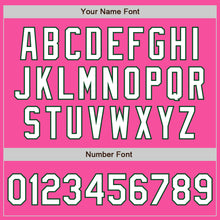 Load image into Gallery viewer, Custom Pink Pinstripe White-Green Authentic Fade Fashion Baseball Jersey