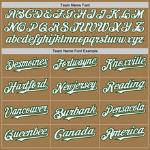 Charger l'image dans la galerie, Custom Old Gold Pinstripe White-Green Authentic Fade Fashion Baseball Jersey