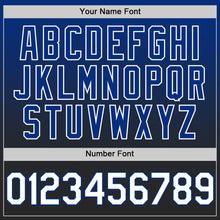 Charger l'image dans la galerie, Custom Royal White-Black Authentic Fade Fashion Baseball Jersey