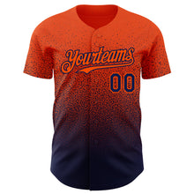 Charger l'image dans la galerie, Custom Orange Navy Authentic Fade Fashion Baseball Jersey