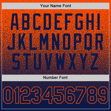 Charger l'image dans la galerie, Custom Orange Navy Authentic Fade Fashion Baseball Jersey