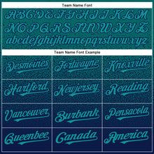Charger l'image dans la galerie, Custom Teal Navy Authentic Fade Fashion Baseball Jersey