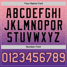 Charger l'image dans la galerie, Custom Medium Pink Purple-Black Authentic Fade Fashion Baseball Jersey