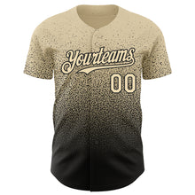 Charger l'image dans la galerie, Custom Cream Black Authentic Fade Fashion Baseball Jersey
