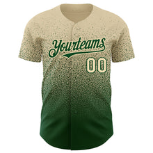 Charger l'image dans la galerie, Custom Cream Green Authentic Fade Fashion Baseball Jersey