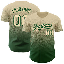 Charger l'image dans la galerie, Custom Cream Green Authentic Fade Fashion Baseball Jersey