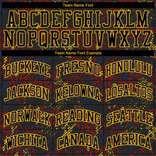 Загрузить изображение в средство просмотра галереи, Custom Figure Black-Gold Round Neck Sublimation Basketball Suit Jersey