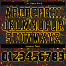 Загрузить изображение в средство просмотра галереи, Custom Figure Black-Gold Round Neck Sublimation Basketball Suit Jersey