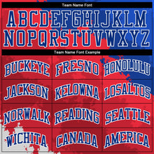 Charger l'image dans la galerie, Custom Figure Red-Royal Round Neck Sublimation Basketball Suit Jersey